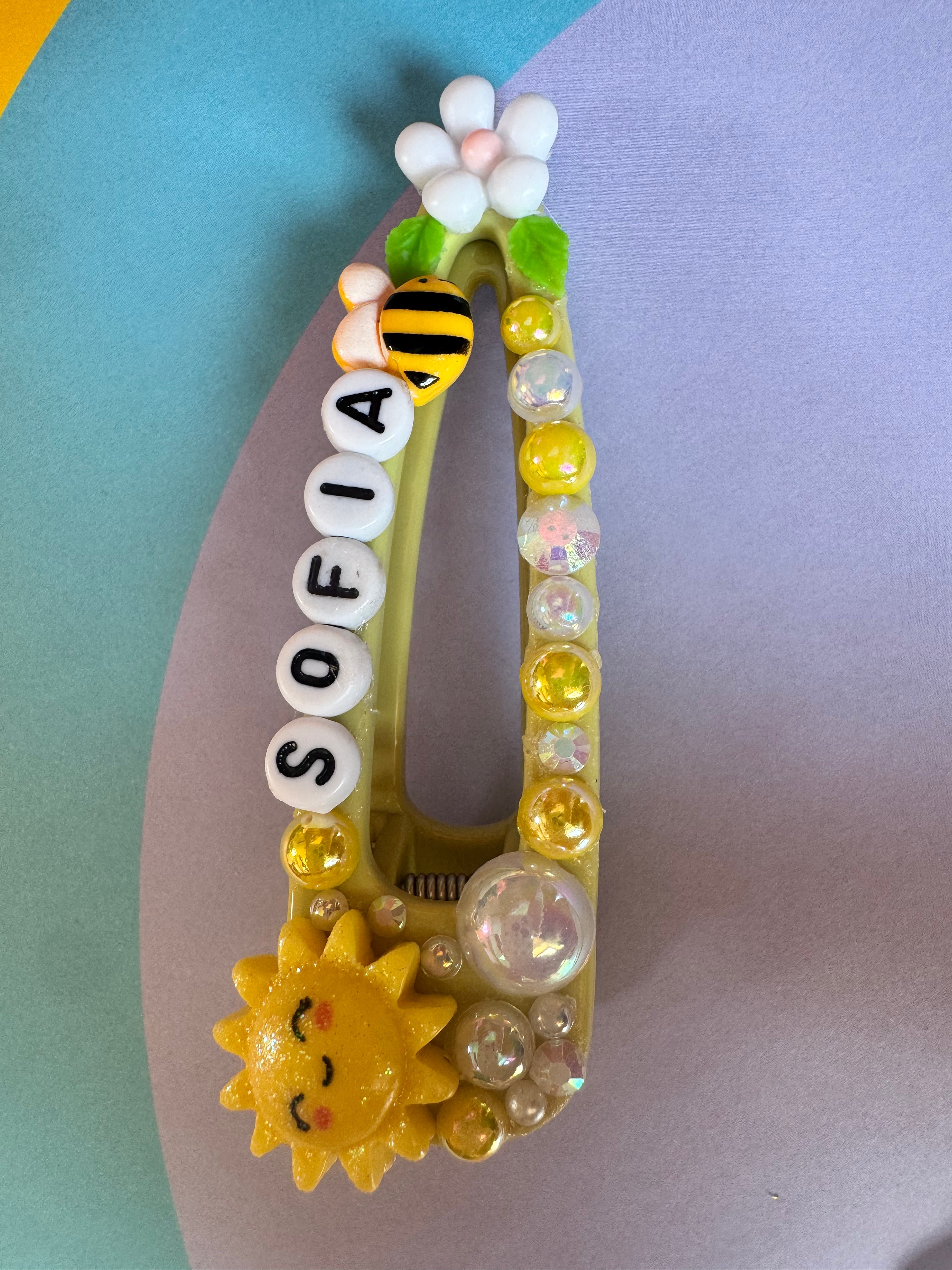Sunshine and Bee Hairclip